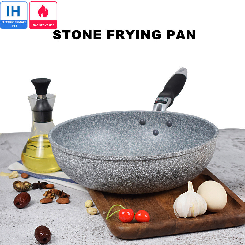 Home Cooking Cookbook - Yapışmaz Tava Dayanıklı Taş Kızartma Wok